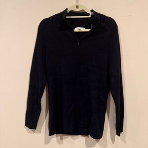 Vince Camuto Black Zip Up Sweater